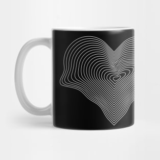 heart lines design Mug